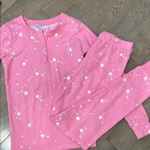 Splendid Cozy Pink Starry Pajamas - Girls Size 8!